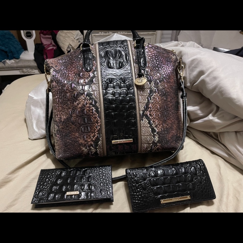 Brahmin Purse (large) wallet and checkbook cover